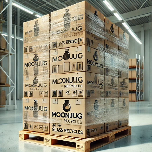 1/2 PALLET of Moonjug 16 oz 12-pk cases - 648 bottles per pallet, APPROVED VENDORS/WHOLESALE DISTRIBUTORS ONLY